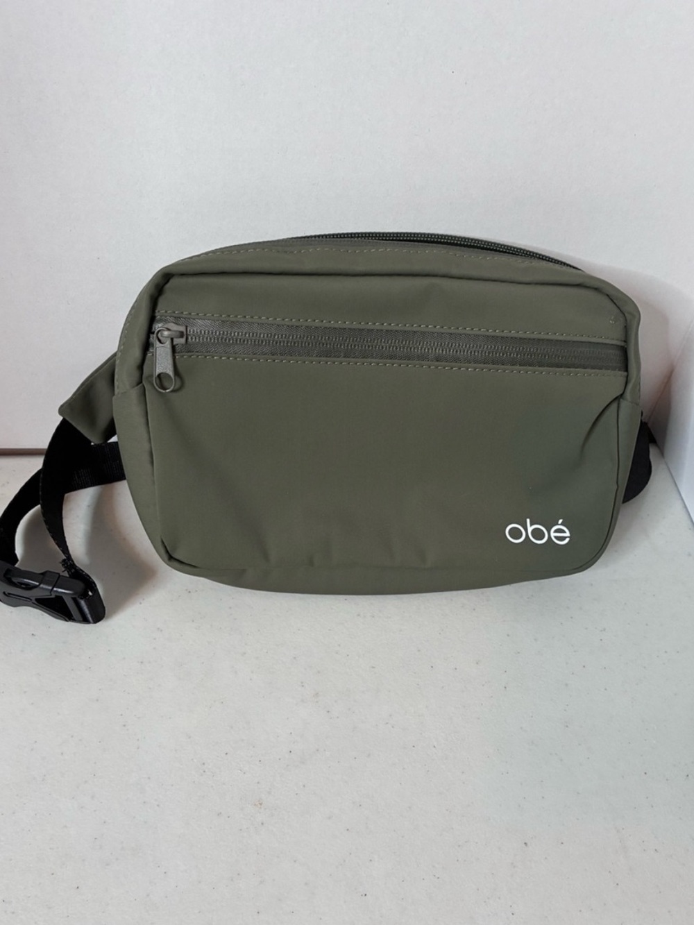 Obé Olive Green Crossbody Sling Bag Belt Bag Adjustable Strap